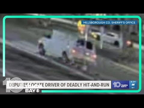 Hillsborough deputies find man accused of being responsible for deadly hit-and-run