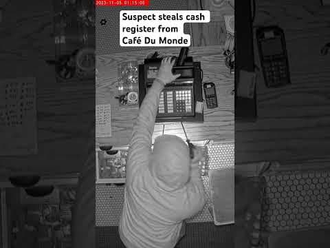 Suspect steals cash register from Café Du Monde