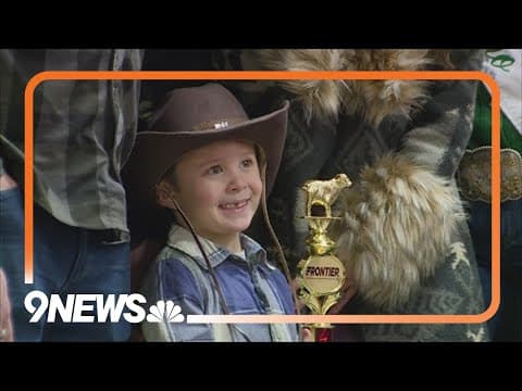 Kids take on mutton bustin' at the Stock Show