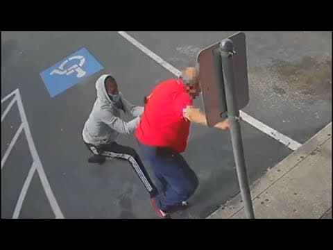 Raw video | Man pushed to the ground during robbery after being followed from bank in SW Houston