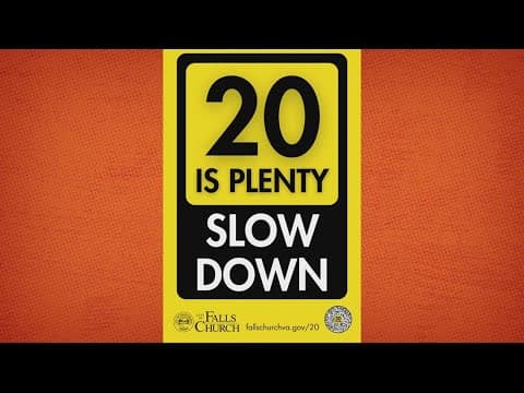 Slow down: Falls Church drops speed limits to 20 mph