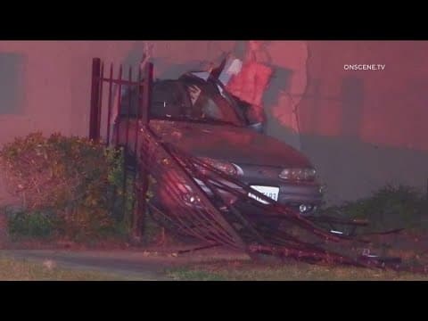 Two injured after car crashes into El Cajon home