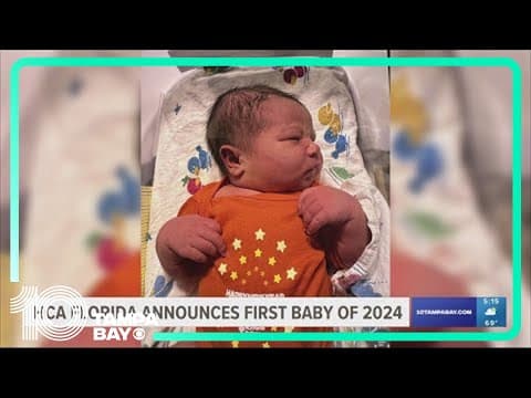 Tampa Bay hospitals welcome first babies of 2024