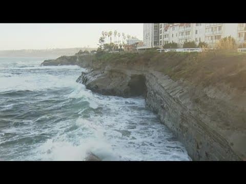 'King tides' slam San Diego coastline with towering waves