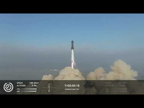 Video shows moment SpaceX Starship exploded during first test flight