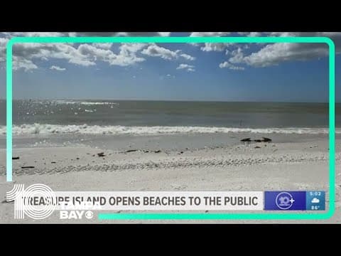 Treasure Island welcomes back visitors to public beaches