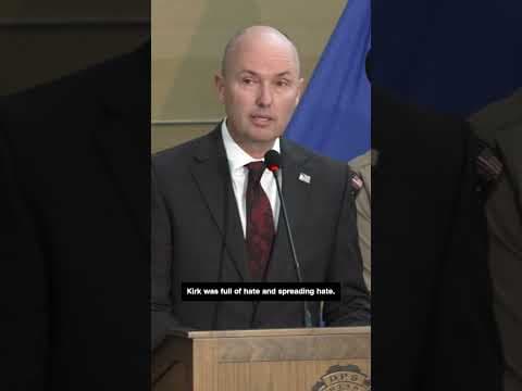 Utah Governor announces arrest of Tyler Robinson, man accused of murdering Charlie Kirk