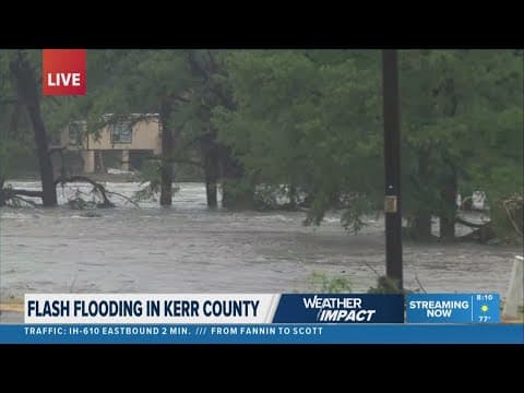 Heavy rain prompts Flash Flood Emergency in Kerrville, Texas