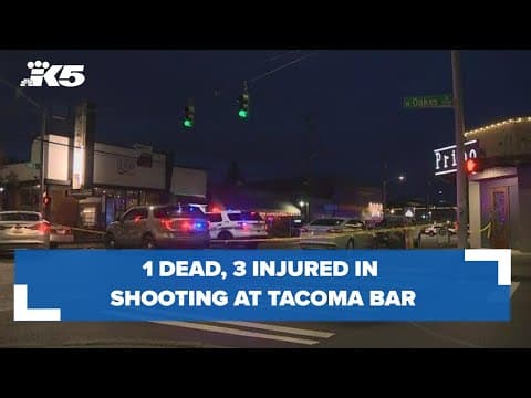 1 dead, 3 injured in shooting at Tacoma bar overnight