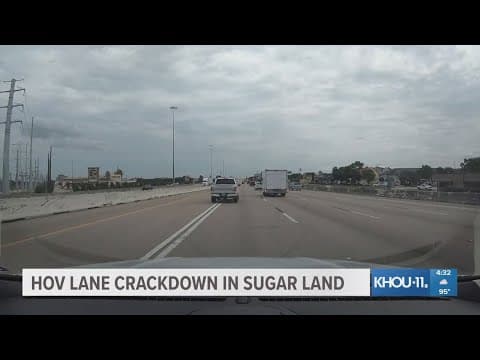 HOV lane debate happening in Sugar Land, Texas