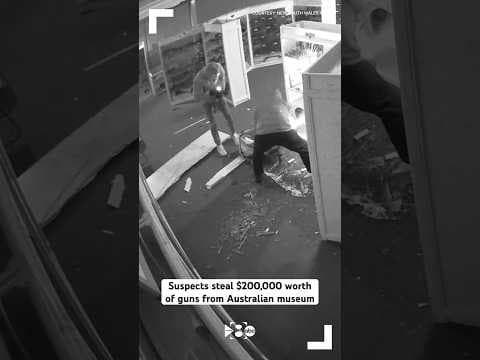 Suspects steal guns in museum heist in Australia