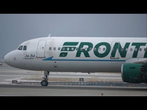 LIVE: Frontier jet stopped at Dulles, emergency vehicles staged nearby