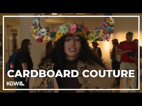 Portland students think outside the box with cardboard couture
