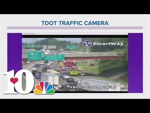 Crews respond to fiery wreck on I-40 East