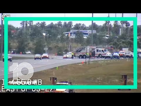 Crash on I-4 at US 27 in Polk County closes eastbound lanes
