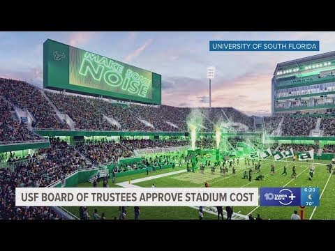 USF Board of Trustees approve cost for new stadium