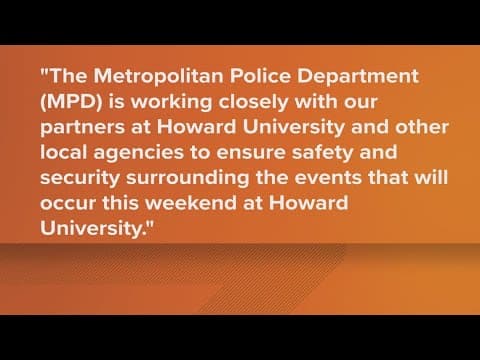 Security top of mind for Howard Homecoming weekend