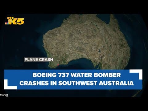 Boeing 737 water bomber crashes during firefighting mission in Australia