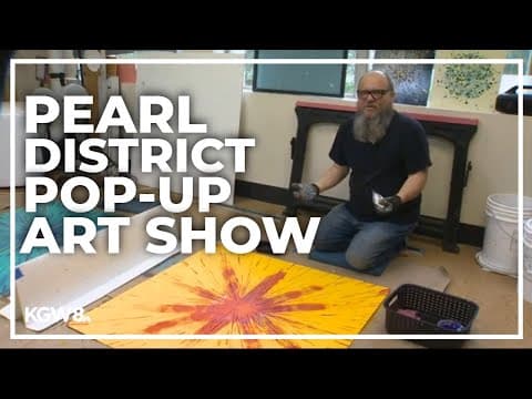 Abstract painter's pop-up art show in Portland's Pearl District starts Sept. 1