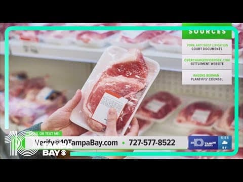 VERIFY: Class action lawsuit that claims pork companies fixed prices of products including bacon, po
