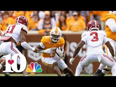 Vol fans celebrate after taking down Alabama at Neyland Stadium