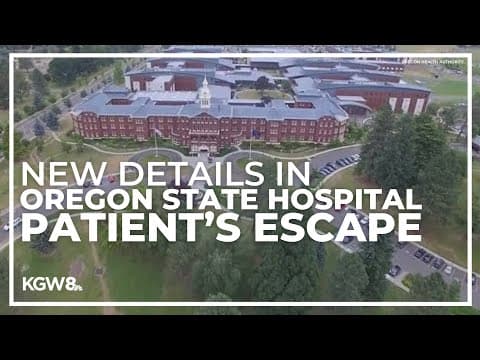 Report says dangerous man escaped Oregon State Hospital because staff left keys in vehicle ignition