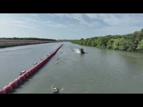 Body found trapped on Texas border bouys, reports say