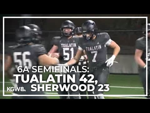 Playoffs: Tualatin finds key to beating Sherwood's defense in semifinal win | Friday Night Football
