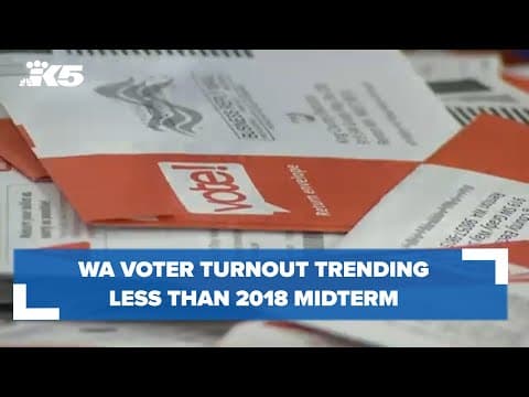 WA voter turnout less than 2018 midterm