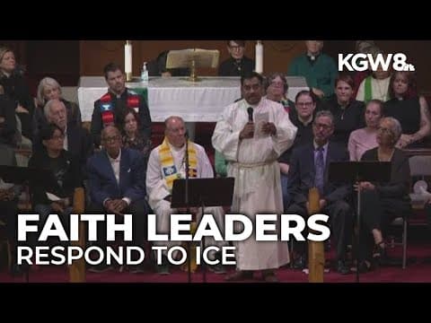 Faith leaders hold interfaith service in Northeast Portland against ICE deployment