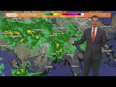 New Orleans Weather: Rainy Friday, but flood risk remains low