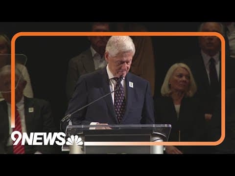 'You've lost too much, but you have not lost everything' Former President Bill Clinton speaks at OKC