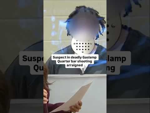 Suspect in deadly shooting at Gaslamp Quarter bar arraigned