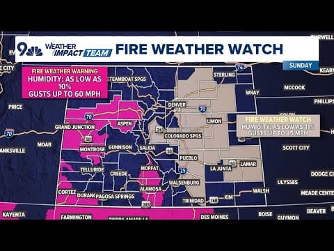 Extended forecast | Warm weekend with High Fire Danger Sunday