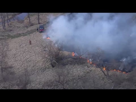 No homes in danger in Gaithersburg brush fire, firefighters amid red flag warning