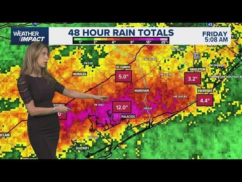A closer look at 48-hour rain totals in Southeast Texas