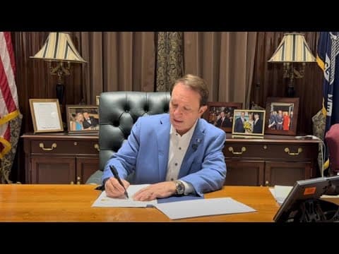 WATCH LIVE: Gov. Landry’s tort reform bill signing