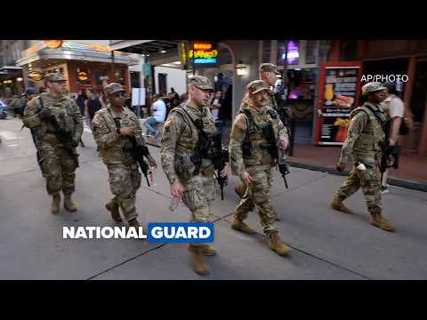 Armed National Guard soldiers coming to New Orleans streets | Tourists react