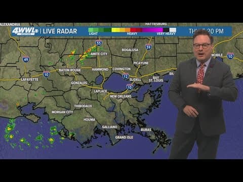 New Orleans Weather: Moisture from Rafael could help with rain chances here Sunday