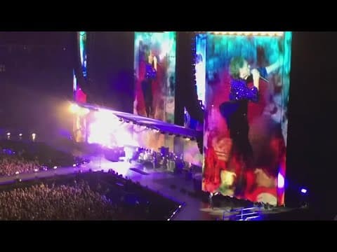 Getting ready for the Rolling Stones at NRG Stadium