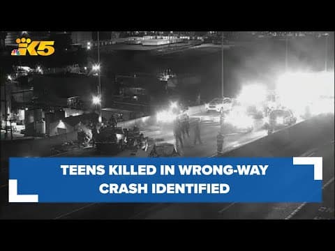 Teens killed in wrong-way crash on West Seattle Bridge identified