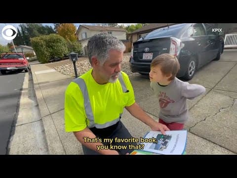 Garbage truck driver and 5 year old boy form friendship