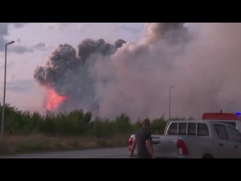 Fire at fireworks factory in Bulgaria