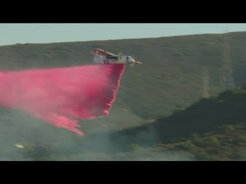 Fire crews battle multiple fires in Southeast San Diego, causing evacuations and road closures