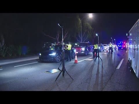 Police conduct DUI checkpoints as part of holiday crackdown on impaired driving