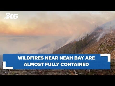 Wildfires near Neah Bay are almost fully contained