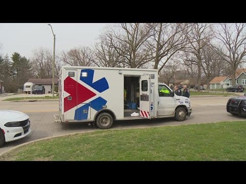 'Someone just stole our ambulance' | Suspect steals ambulance, hits car on east side of Indy