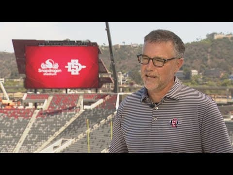 Talking with SDSU Director of Athletics JD Wicker ahead of opening of Snapdragon Stadium