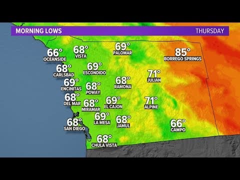 Summer storms will be brewing in parts of San Diego this week