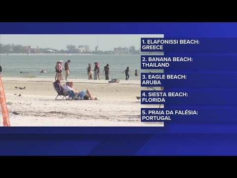 Siesta Beach ranked 4th best beach in the world by Tripadvisor